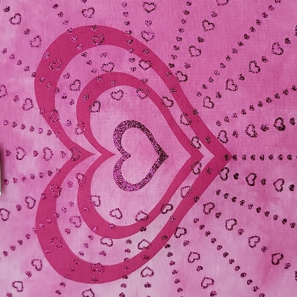 Knitworks Toys R Us Pink Sparkle Hearts Sleeveless NWT Top & Preowned Shorts S - Picture 3 of 16